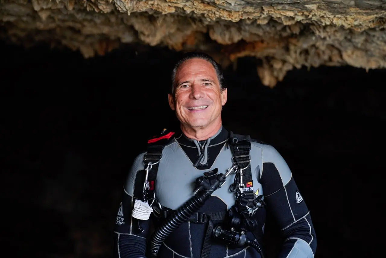 Eckehardt Von Damm in diving equipment